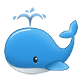 Émoji 🐳 Baleine Soufflant Par Son évent sur Samsung One UI 1.5.