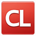 🆑 Emoji Großbuchstaben CL in rotem Quadrat Samsung One UI 1.5.