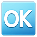 Emoji 🆗 Pulsante OK su Samsung One UI 1.5.