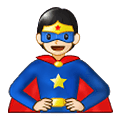 Émoji 🦸🏻 Super-héros : Peau Claire sur Samsung One UI 1.5.