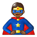 🦸🏾 Emoji Personaje De Superhéroe: Tono De Piel Oscuro Medio en Samsung One UI 1.5.