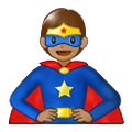 Emoji 🦸🏽 Supereroe: Carnagione Olivastra su Samsung One UI 1.5.
