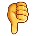 👎 Emoji Polegar Para Baixo na Samsung One UI 1.5.