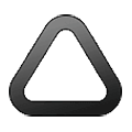 🛆 Emoji Triângulo com cantos arredondados  na Samsung One UI 1.5.