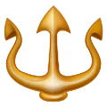 🔱 Emoji Emblema De Tridente en Samsung One UI 1.5.