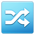 Emoji 🔀 Pulsante Di Riproduzione Casuale su Samsung One UI 1.5.