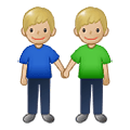 Emoji 👬🏼 Due Uomini Che Si Tengono Per Mano: Carnagione Abbastanza Chiara su Samsung One UI 1.5.