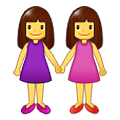 Émoji 👭 Deux Femmes Se Tenant La Main sur Samsung One UI 1.5.