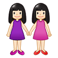 Emoji 👭🏻 Due Donne Che Si Tengono Per Mano: Carnagione Chiara su Samsung One UI 1.5.