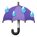 ☔ Emoji Paraguas Con Gotas De Lluvia en Samsung One UI 1.5.
