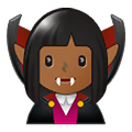 🧛🏾 Emoji Vampiro: Pele Morena Escura na Samsung One UI 1.5.