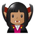 Émoji 🧛🏽 Vampire : Peau Légèrement Mate sur Samsung One UI 1.5.