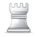 ♖ Emoji Torre de xadrez branca na Samsung One UI 1.5.