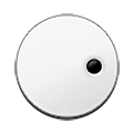 Émoji ⚆ Cercle blanc avec un point à droite sur Samsung One UI 1.5.