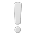 Émoji ❕ Point D’exclamation Blanc sur Samsung One UI 1.5.