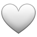 Émoji 🤍 Cœur Blanc sur Samsung One UI 1.5.