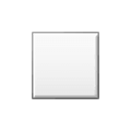 ◽ Emoji Cuadrado Blanco Mediano-pequeño en Samsung One UI 1.5.