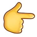 👉 Emoji Dorso Da Mão Com Dedo Indicador Apontando Para A Direita na Samsung One UI 1.5.
