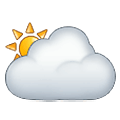 🌥️ Emoji Sonne hinter großer Wolke Samsung One UI 1.5.