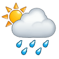 🌦️ Emoji Sol Detrás De Una Nube Con Lluvia en Samsung One UI 1.5.
