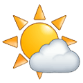 🌤️ Emoji Sol Detrás De Una Nube Pequeña en Samsung One UI 1.5.