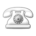 ☏ Emoji Weißes Telefon Samsung One UI 1.5.