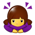 Emoji 🙇‍♀️ Donna Che Fa Inchino Profondo su Samsung One UI 1.5.