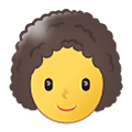 👩‍🦱 Emoji Frau: lockiges Haar Samsung One UI 1.5.