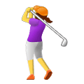 Emoji 🏌️‍♀️ Golfista Donna su Samsung One UI 1.5.