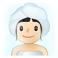 🧖🏻‍♀️ Emoji Frau in Dampfsauna: helle Hautfarbe Samsung One UI 1.5.