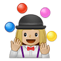 Emoji 🤹🏼‍♀️ Giocoliere Donna: Carnagione Abbastanza Chiara su Samsung One UI 1.5.