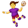 Émoji 🤾‍♀️ Handballeuse sur Samsung One UI 1.5.