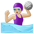 🤽🏼‍♀️ Emoji Mulher Jogando Polo Aquático: Pele Morena Clara na Samsung One UI 1.5.