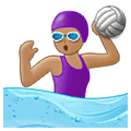 🤽🏽‍♀️ Emoji Mulher Jogando Polo Aquático: Pele Morena na Samsung One UI 1.5.