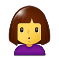 🙎‍♀️ Emoji Mujer Haciendo Pucheros en Samsung One UI 1.5.