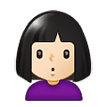 🙎🏻‍♀️ Emoji Mujer Haciendo Pucheros: Tono De Piel Claro en Samsung One UI 1.5.