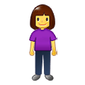 🧍‍♀️ Emoji Mujer De Pie en Samsung One UI 1.5.