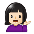 Emoji 💁🏻‍♀️ Donna Con Suggerimento: Carnagione Chiara su Samsung One UI 1.5.