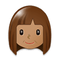 👩🏽 Emoji Mujer: Tono De Piel Medio en Samsung One UI 1.5.