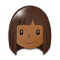 👩🏾 Emoji Mulher: Pele Morena Escura na Samsung One UI 1.5.