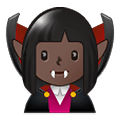 🧛🏿‍♀️ Emoji weiblicher Vampir: dunkle Hautfarbe Samsung One UI 1.5.