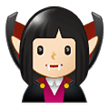 🧛🏻‍♀️ Emoji Mulher Vampira: Pele Clara na Samsung One UI 1.5.