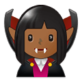 🧛🏾‍♀️ Emoji weiblicher Vampir: mitteldunkle Hautfarbe Samsung One UI 1.5.