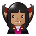 🧛🏽‍♀️ Emoji weiblicher Vampir: mittlere Hautfarbe Samsung One UI 1.5.