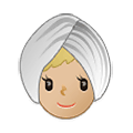 👳🏼‍♀️ Emoji Frau mit Turban: mittelhelle Hautfarbe Samsung One UI 1.5.