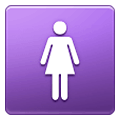 Émoji 🚺 Symbole Toilettes Femmes sur Samsung One UI 1.5.