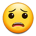 😟 Emoji Cara Preocupada en Samsung One UI 1.5.