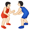 🤼🏻 Emoji Personas Luchando, Tono De Piel Claro en Samsung One UI 1.5.