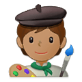🧑🏽‍🎨 Emoji Artista: Pele Morena na Samsung One UI 2.5.