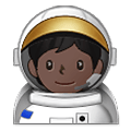 🧑🏿‍🚀 Emoji Astronauta: Tono De Piel Oscuro en Samsung One UI 2.5.